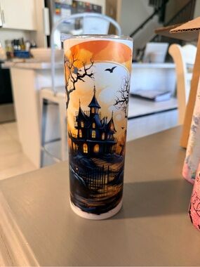 Halloween Haunted House Tumbler